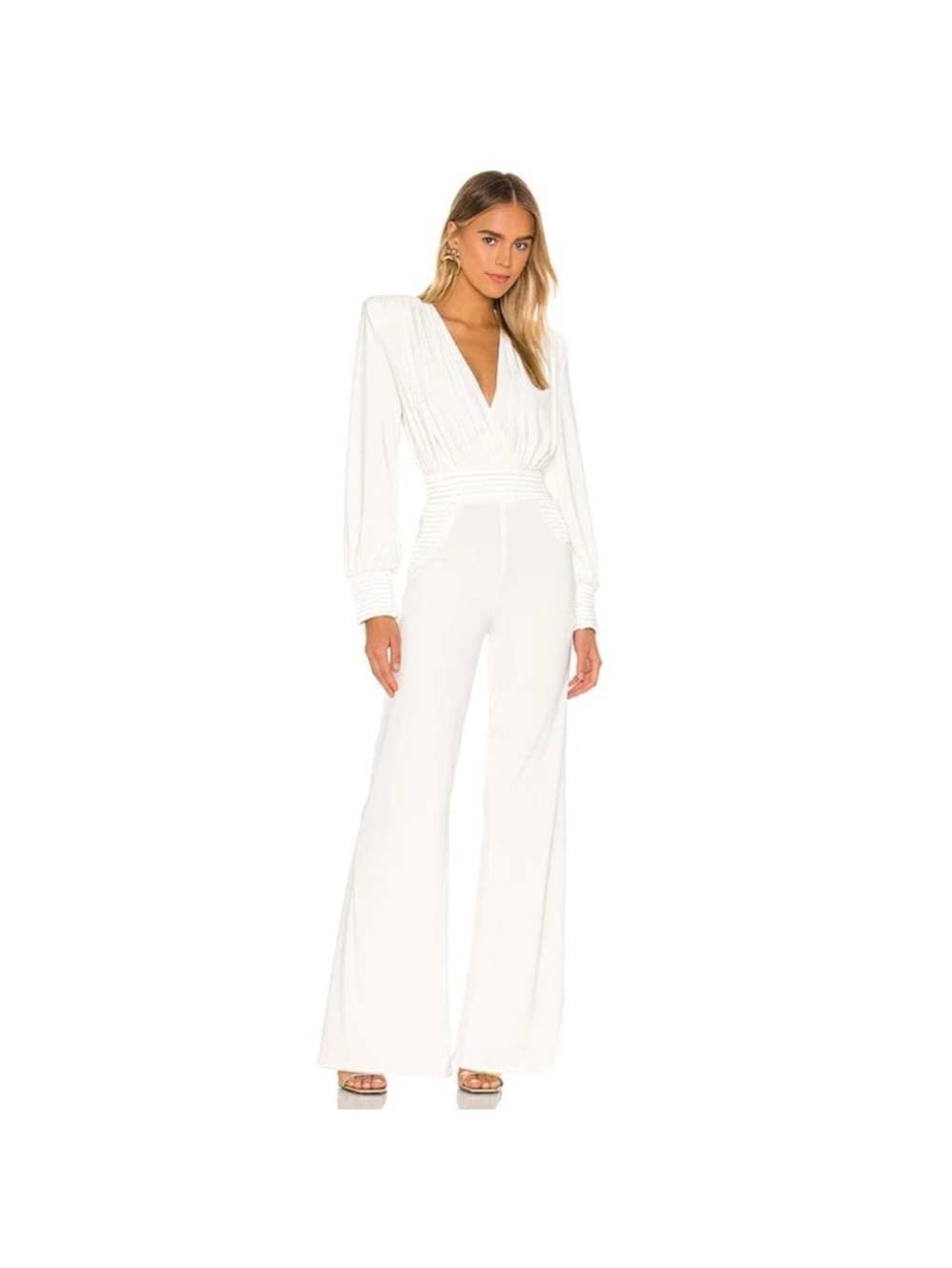 Zhivago Ready Jumpsuit in White classic elegant formal size 10